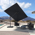 PURPLE LEAF 8.2' X 11.5' Left-right Tilting Patio Umbrella Outdoor Cantilever - Image 2