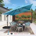 PURPLE LEAF 10'×13' Patio Umbrella - Image 2