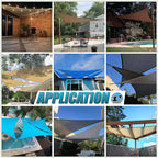 Amgo Custom Size 21' x 21' x 21' Green Triangle Sun Shade Sail UPF50+ AGTAPRT12 - Image 6