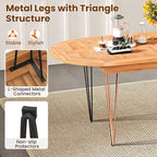 Tangkula 71" Outdoor Dining Table - Image 6