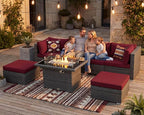 NICESOUL 7 Piece Oversized Patio Furniture Sofa Set - Image 3