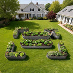 A ANLEOLIFE Set of 6, 18 Inch Tall Quartz Grey Raised Garden Beds Kit, - Image 3