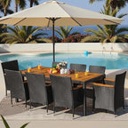 Greesum 9 Pieces Outdoor Patio Dining Set, Conversation Sets - Image 2
