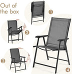 Yaheetech Patio Dining Chairs Set of 4 - Image 8