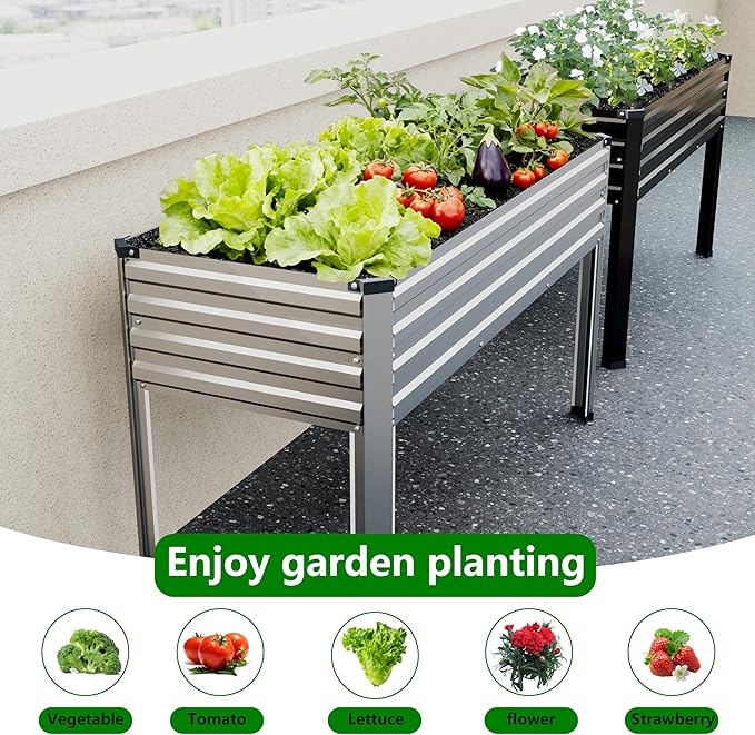 Vengarus Galvanized Raised Garden Bed Outdoor - Image 7