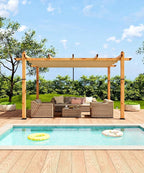 10 x 13 ft Aluminum Pergola - Image 3