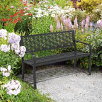 VINGLI 50" Outdoor Bench Metal - Image 8