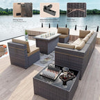 Kullavik 8 Pieces Outdoor Patio Furniture Set - Image 4
