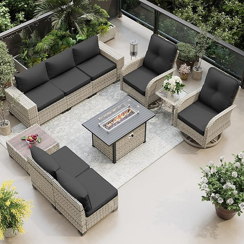 10-Piece Outdoor Patio Furniture Set by MuphyersPatioFurniture