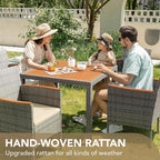 Devoko 5 PCS Furniture, Patio Conversation Set - Image 2