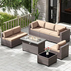 Kullavik 8 Pieces Outdoor Patio Furniture Set - Image 2