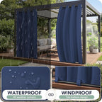 Outdoor Curtains for Patio Waterproof 6 Panels - Image 2
