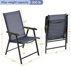 Yaheetech Patio Dining Chairs Set of 2, Portable Dining Chairs - Image 3
