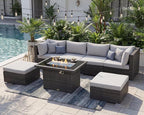 NICESOUL 6 Seats Modern Outdoor Furniture Set - Image 2