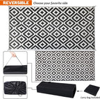 SAND MINE Waterproof Outdoor Rug 9x18 ft, Plastic Straw Rug, Modern Area Rug - Image 3