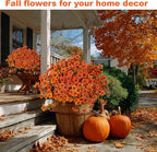 Artificial Fall Flowers Outdoor Fake Mums - Image 5