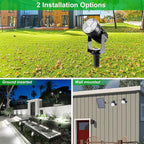 Solar Spot Lights Outdoor, 3-in-1 Garden Spotlights IP65 Waterproof 9.8ft Cable - Image 5