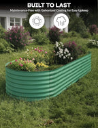 2 Pcs Raised Garden Beds Outdoor 10x4x1.5 ft - Image 6