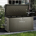 YITAHOME XXL 230 Gallon Large Deck Box, Outdoor Storage - Image 4