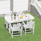 HDPE Outdoor Patio Dining Set - Image 8