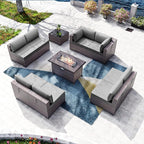 Kullavik 10 Pieces Outdoor Patio Furniture Set by KULLAVIK