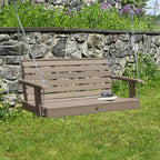 Highwood Weatherly Porch Swing, 4 Feet, Woodland Brown - Image 2