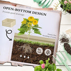Outsunny Galvanized Raised Garden Bed, 73.5" Tall Outdoor Planter Box - Image 4