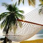 Castaway Living 13 ft. Double Traditional Hand Woven Cotton Rope Hammock – - Image 4