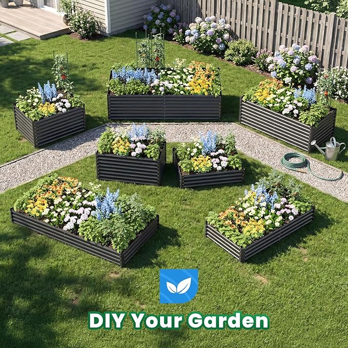Quictent Galvanized Raised Garden Bed Metal Planter Box Bottomless - Image 7
