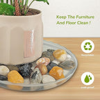 12Pcs Clear Plant Saucer, 6 8 10 Inch Durable Plastic Plant Tray, Round Plant - Image 3