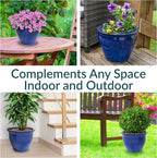 Sunnydaze Large Ceramic Plant Pot - Image 3