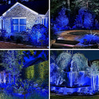 T-SUN Solar Spot Lights Outdoor, 4 Pack 49LED Landscape Spotlights, 2 Lighting - Image 8
