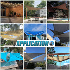 Amgo Custom Size 11' x 16' x 19.4' Gray Right Triangle Sun Shade Sail UPF50+ - Image 6