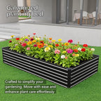 12x4x1.5FT Galvanized Raised Garden Bed, Vegetable Boxes-Rectangle Metal Flower - Image 7
