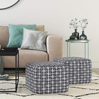SIMPLIHOME Noreen Square Pouf - Image 2