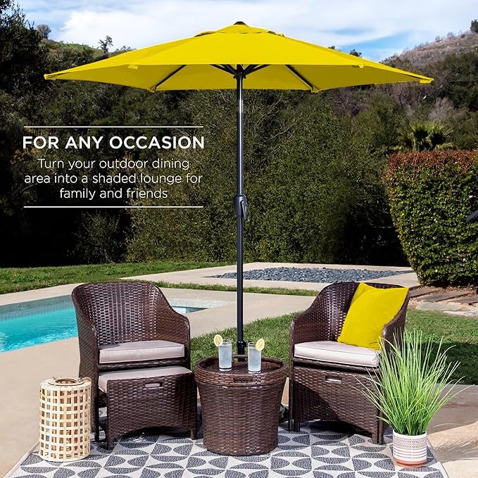 Best Choice Products 7.5ft Heavy-Duty Round Outdoor Market Table Patio Umbrella - Image 3