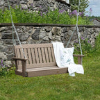 Highwood Lehigh Porch Swing, 4 Feet, Woodland Brown - Image 2