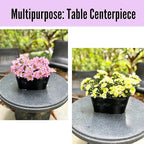LaLaGreen Rail Planter Outdoor Plants Black Metal Iron Hanging Flower Pots Deck - Image 8