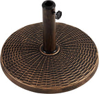 Yaheetech 22 lbs Heavy Duty Outdoor Umbrella Base 18" Round Patio All-Weather by Yaheetech