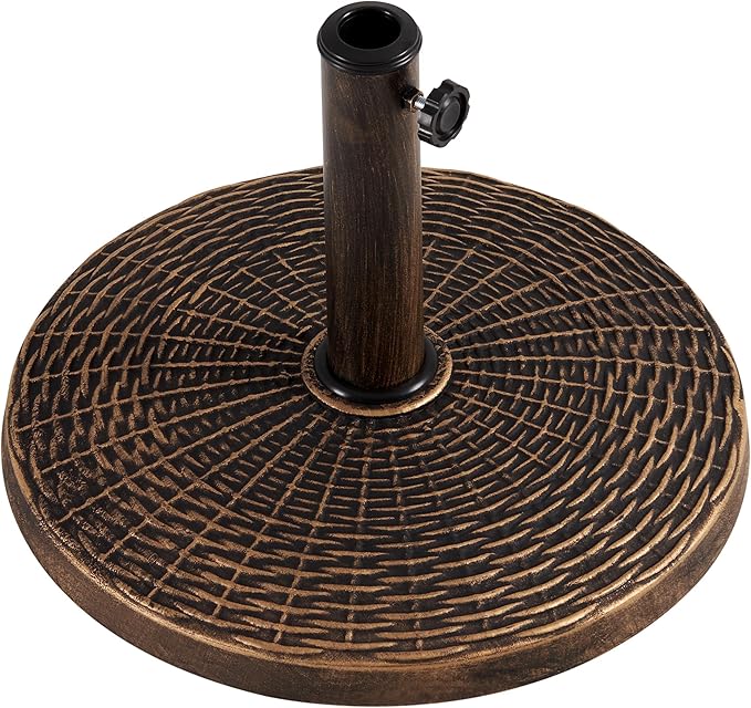 Yaheetech 22 lbs Heavy Duty Outdoor Umbrella Base 18" Round Patio All-Weather by Yaheetech
