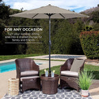 Best Choice Products 7.5ft Heavy-Duty Round Outdoor Market Table Patio Umbrella - Image 3