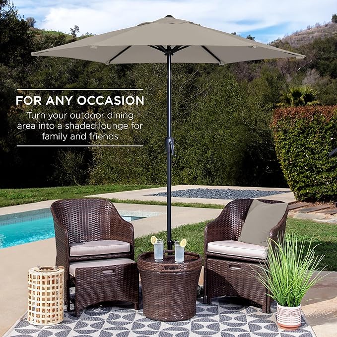 Best Choice Products 7.5ft Heavy-Duty Round Outdoor Market Table Patio Umbrella - Image 3