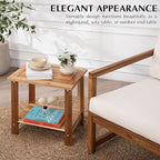 Double Adirondack Side Table, Weather-Resistant Rectangular End Table - Image 8