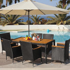 Greesum 7 Pieces Outdoor Patio Dining Set, Conversation Sets - Image 2
