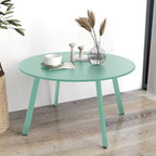 Grand Patio Round Steel Patio Coffee Table, Weather Resistant Outdoor Large - Image 9