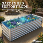 YITAHOME 6x3x2ft Large Raised Garden Bed Kit, Galvanized Metal Planter Box - Image 7