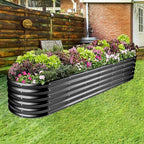 Land Guard 8×2×1.5ft Galvanized Raised Garden Bed Kit, Raised Garden Boxes - Image 5