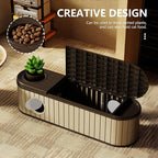 DRATO Outdoor Storage Box, Resin Deck Storage Box Waterproof Patio Storage Box - Image 4