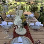 70" Patio Outdoor Dining Table for 4-6, Weather-Resistant Wood-Grain Top - Image 7
