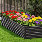 Vengarus 12x2x2FT Galvanized Raised Garden Bed Kit, Large Rectangle Elevated - Image 5